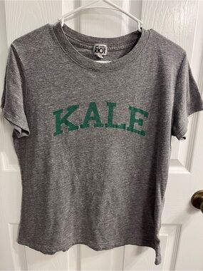 Sub_Urban Riot Gray Tee with Green KALE Graphic